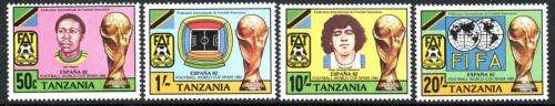 Tanzania - 1982 Football World Cup Set MNH SG 346-349