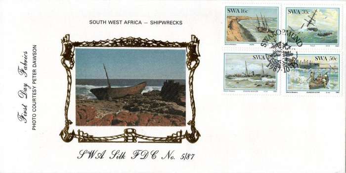 SWA - 1987 Shipwrecks Slik FDC
