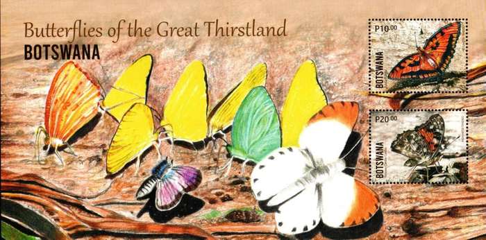 Botswana - 2024 Butterflies MS MNH