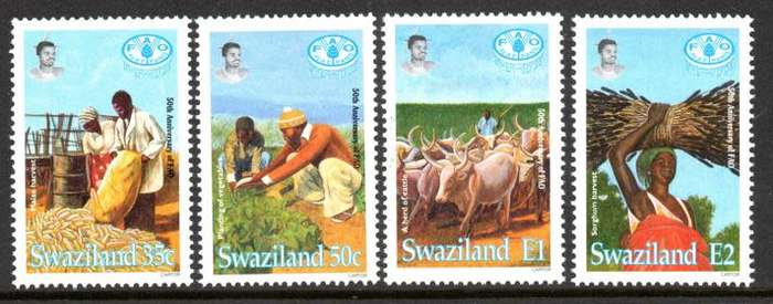 Swaziland - 1995 50th Anniversary of FAO Set MNH SG 650-653