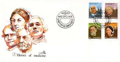 Transkei - 1983 Heroes of Medicine (2nd series) FDC 1.31
