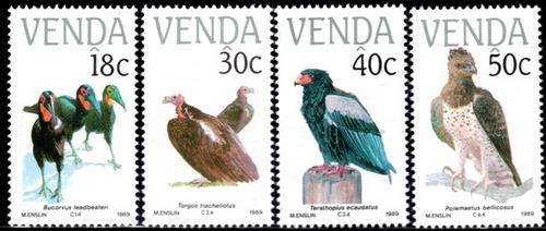 Venda - 1989 Endangered Birds Set MNH SACC 192-195