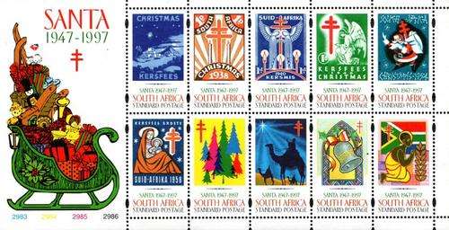 South Africa - 1997 Christmas SANTA Sheet MNH SACC 1080