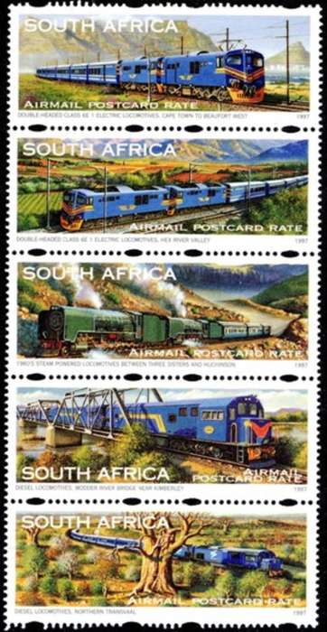 South Africa - 1997 Blue Train Set MNH SACC 1051-1055