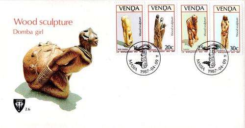Venda - 1987 Wood Sculptures FDC 2.6