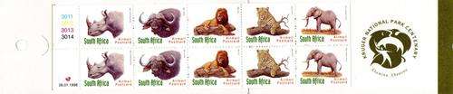 South Africa - 1998 Big Five Lioness KNP Booklet 1998.01.26 Harrison MNH SACC 1085