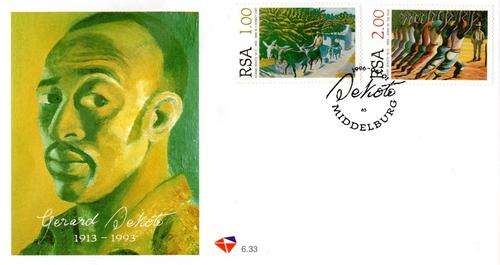 South Africa - 1996 Gerard Sekoto FDC 6.33