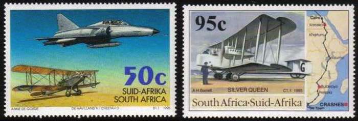 South Africa - 1995 75th Aviation Anniversaries Set MNH SACC 889-890