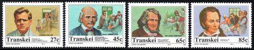 Transkei - 1992 Heroes of Medicine (7th series) Set MNH SACC 285-288