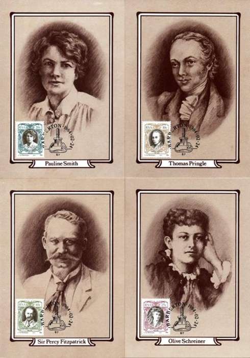 South Africa - 1984 English Writers Maxi Card Set