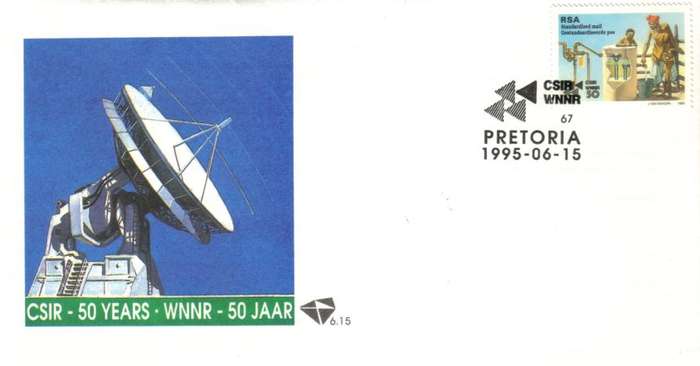 South Africa - 1995 50 Years CSIR FDC 6.15