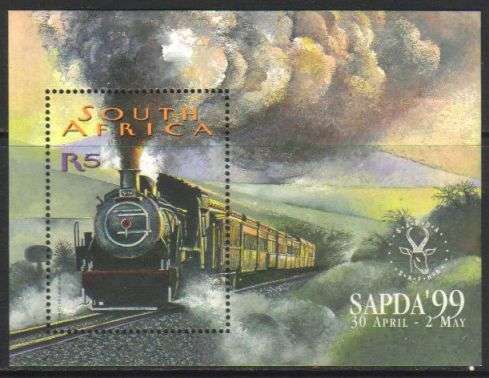 South Africa - 1999 SAPDA Train MS MNH SACC 1195