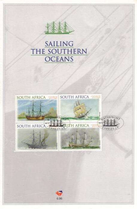 South Africa - 1999 Sailing the Southern Oceans FD Card 6.96