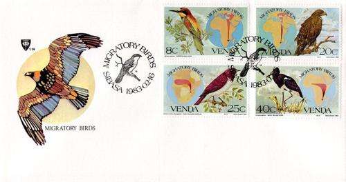 Venda - 1983 Migratory Birds (1st series) FDC 1.14
