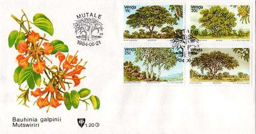 Venda - 1984 Indigenous Trees (3rd series) FDC 1.20
