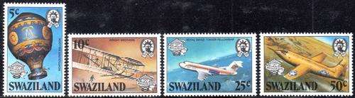 Swaziland - 1983 Bicentenary of Manned Flight Set MNH SG 431-434