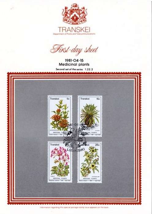 Transkei - 1981 Medicinal Plants (2nd series) FDS 1.22.2
