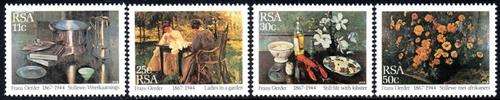 South Africa - 1985 Frans Oerder Paintings Set MNH SACC 582-585