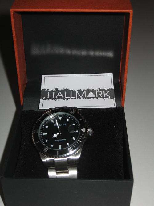 Black Divers watch -  Hallmark water resistant 10ATM