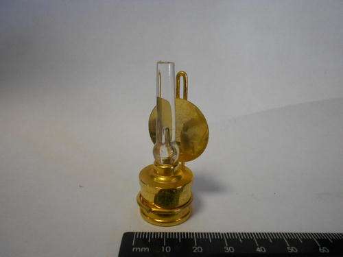 Miniature brass spotlight lamp - as per scan