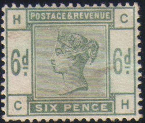 Great Britain - QV - SG194 - 6d Green MM CV £625