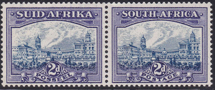 Union of SA - 1938 SACC58 2d BLUE & VIOLET UNMOUNTED MINT