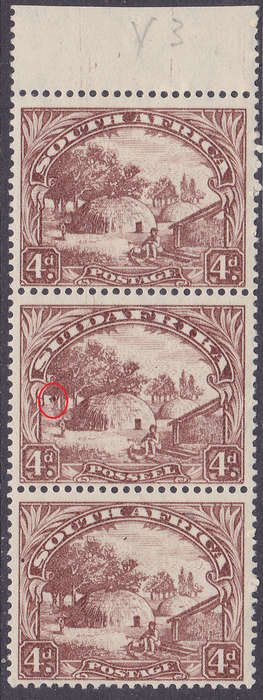 Union of SA - 1936 SACC47(var) 4d Brown(redrawn) (MONKEY IN TREE VARIETY) UNMOUNTED MINT
