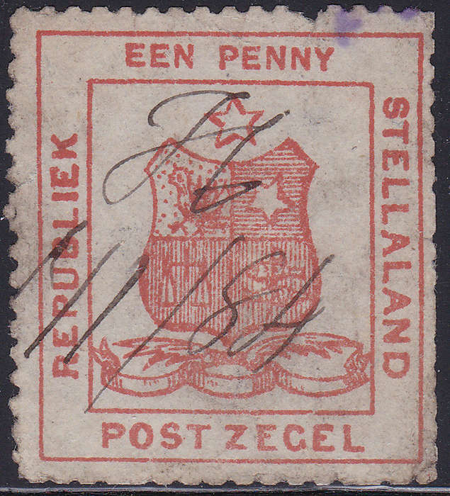 Stellaland 1884 SG1 1d RED GOOD USED(PERF FAULTS CV R7500 - SCARCE