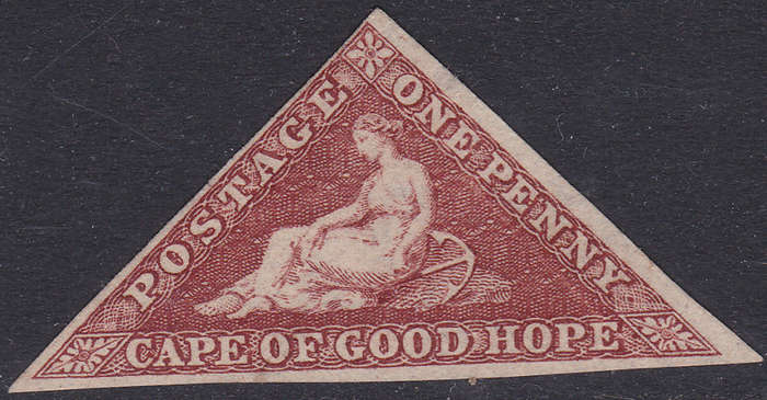 Cape of Good Hope 1864 SACC14c 1d BROWNISH RED - UNUSED - CV R30000