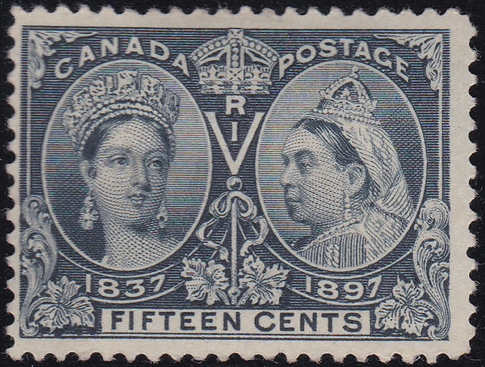 CANADA 1897 JUBILEE ISSUE SG132 15c SLATE MM 2017 CV £140