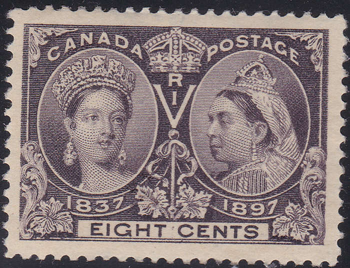CANADA 1897 JUBILEE ISSUE SG130 8c SLATE-VIOLET LMM 2017 CV £55