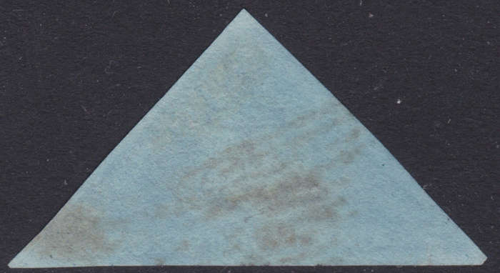 Cape of Good Hope 1853 SACC2 4d DEEP BLUE(DEEPLY BLUED PAPER) - VFU -  CV R5500