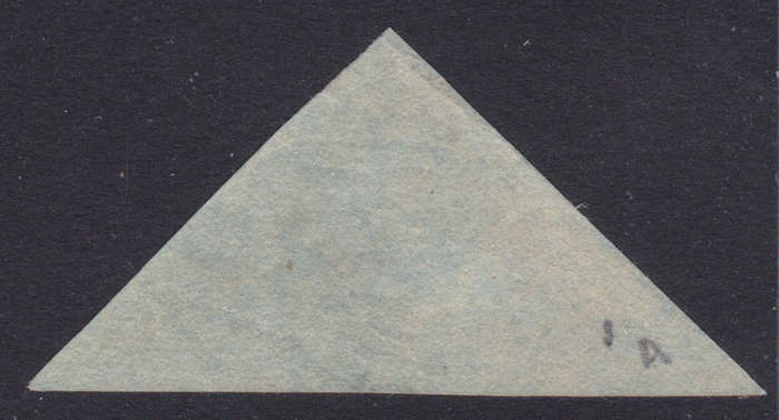 Cape of Good Hope SACC1 : 1d PALE BRICK RED ON DEEPLY BLUED PAPER VFU CV R14000