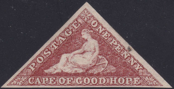CAPE OF GOOD HOPE 1864 SACC14b 1d BROWNISH-RED  - VERY FINE MINT - PART O.G. - CV R30000