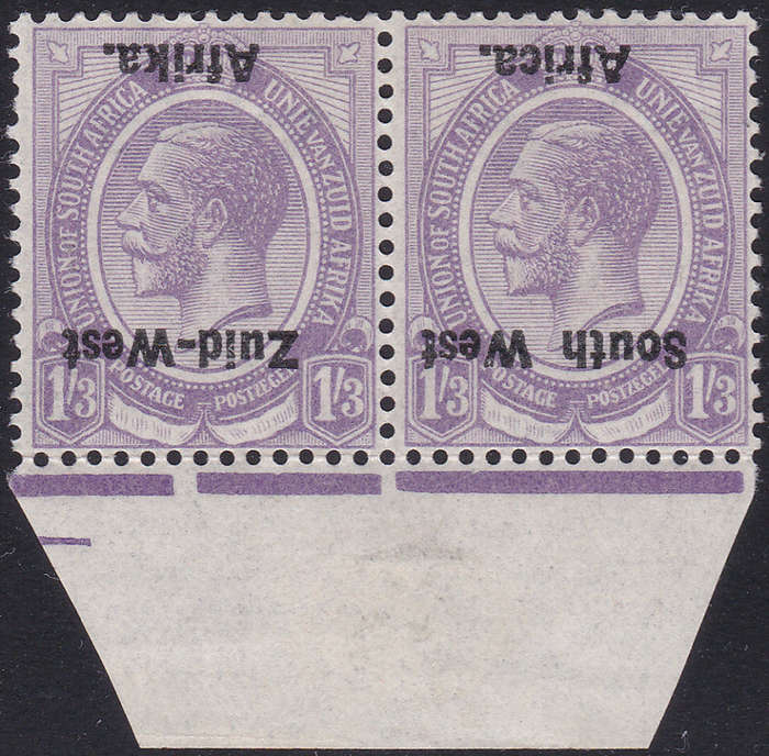 SWA SACC8d : 1s3d  WITH INVERTED OVERPRINT (TYPE I)  VLMM CV R7500+