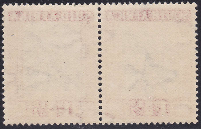 Union of SA - 1933-6 SACC52a 1 + ½d - blurred ``SOUTH AFRICA`` and RED COMET FLAW - UM - CV R2800