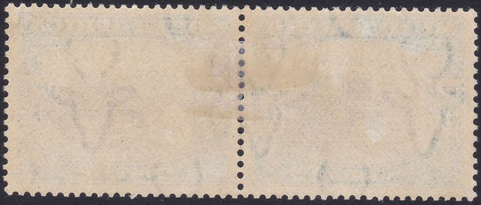 SWA 1927-30 SACC89 5/- BLACK and GREEN MARGINAL PAIR - MM - CV R2500