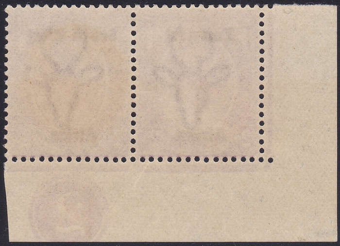 SWA 1923 SACC17a 2d PURPLE CORNER(#2) MARGINAL CONTROL PAIR(TYPE III) - UM - CV R30000