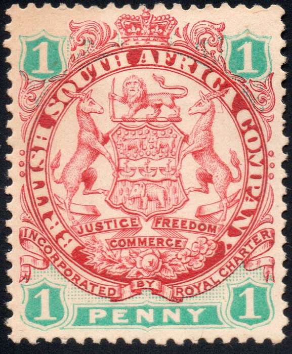BSAC / Rhodesia : SG29 1d Scarlet & Emerald MM CV £40(2017)