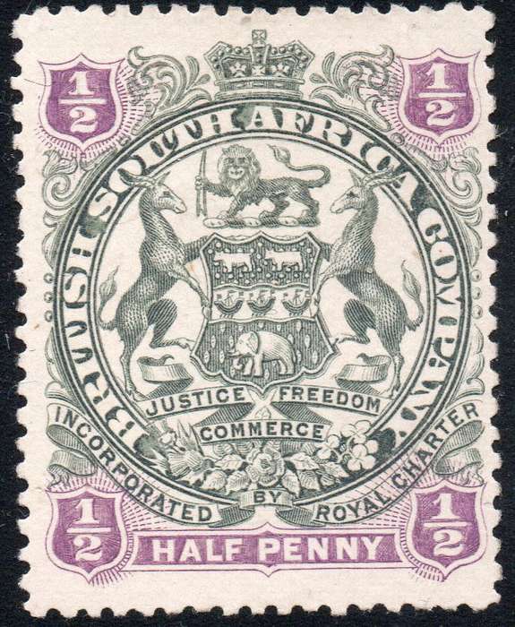 BSAC / Rhodesia : SG41 ½d Slate & Violet MNG £4.50(2017)