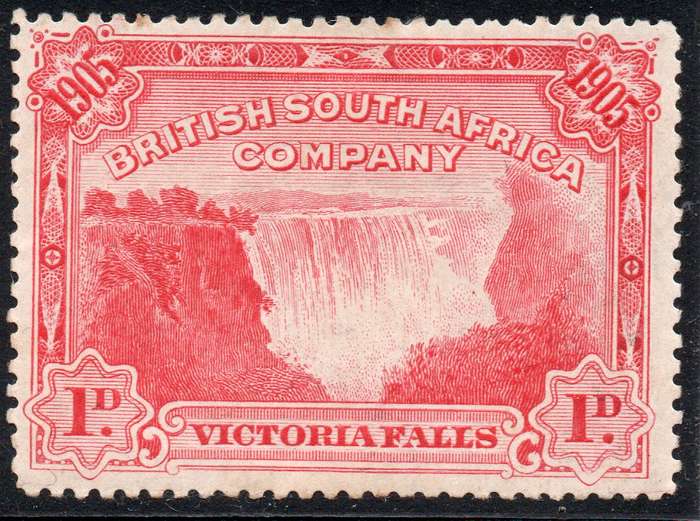 B.S.A.C / Rhodesia 1905 SG94 - 1d Red(P14) - MM CV £9(2017)