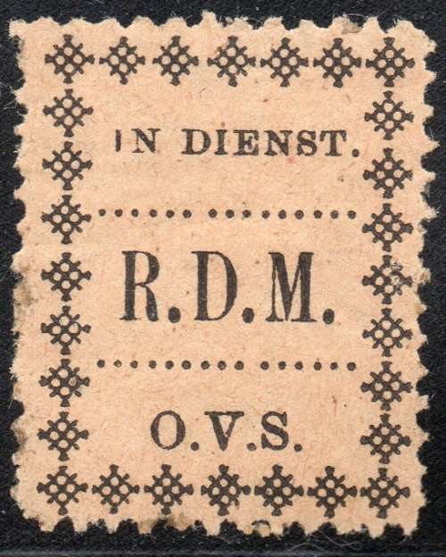 OFS - 1899 - SG PF3 - POLICE FRANK STAMP - BLACK/MAIZE - MOUNTED MINT - CV R6000 - SCARCE