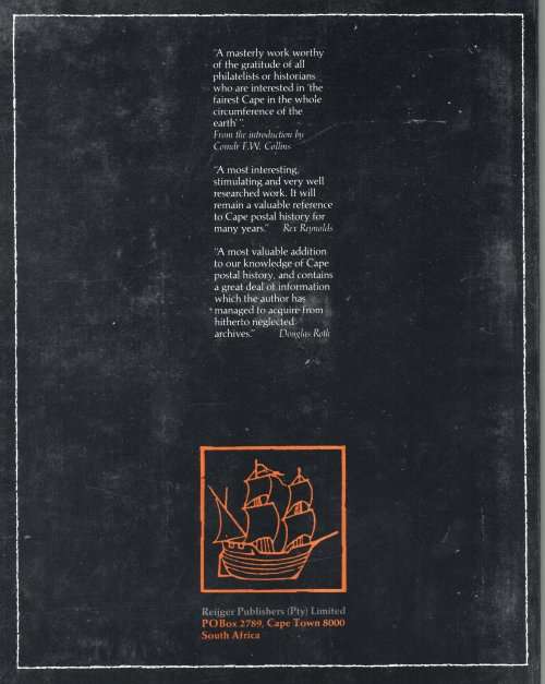 POSTMARKS OF THE CAPE OF GOOD HOPE  - HARDCOVER - NEW(267 PAGES) - SEE SCANS