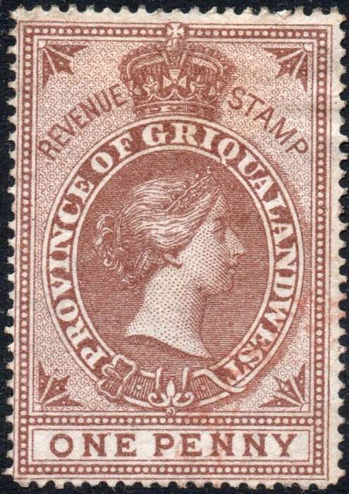 Griqualand West 1870 Barefoot #60 1d Brown - MNG