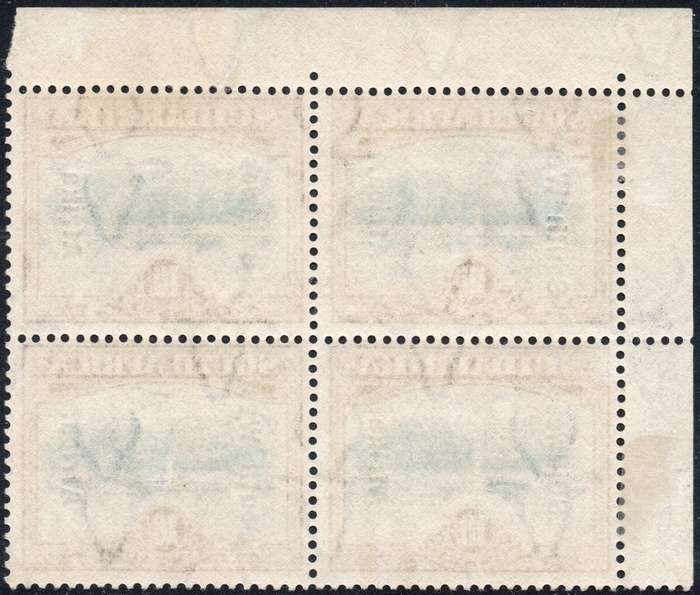 SWA 1926-7 SACC80 SUPERB MARGINAL BLOCK OF FOUR  - VLMM - CV R4400+ (SEE BELOW)