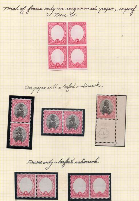Union of SA : DARMSTADT TRIALS - SMALL COLLECTION ON TWO ALBUM PAGES - SEE SCANS