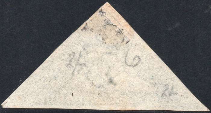 Cape of Good Hope 1855 SACC15  4d DEEP BLUE - VFU CV R3000