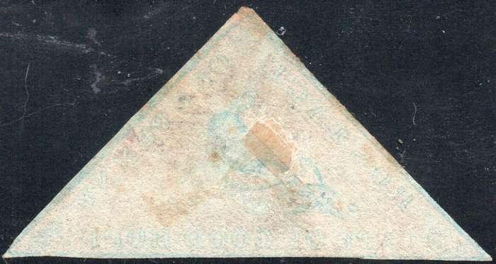 Cape of Good Hope : 1853 SACC3a : 1d BRICK-RED , slightly blued paper VFU CV R13000