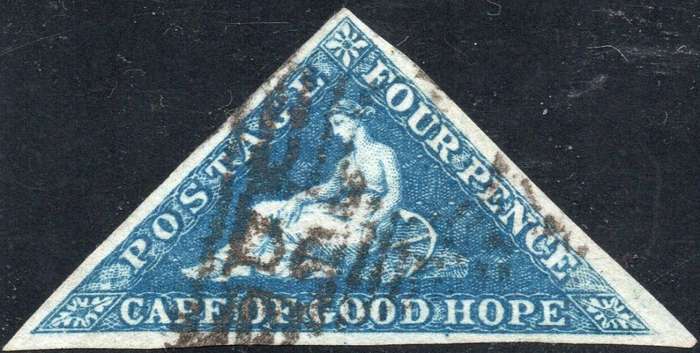 Cape of Good Hope SACC6a  4d BLUE - VFU CV R1600