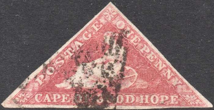Cape of Good Hope : SG5b 1d Deep Rose VFU CV R15000